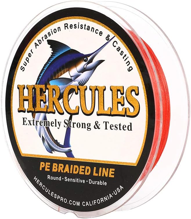 HERCULES Super Cast 100 m – 2000 m Yards filo da pesca intrecciato 10 lb – test per acqua salata acqua dolce PE intrecciato filo di pesce Superline 8 fili
