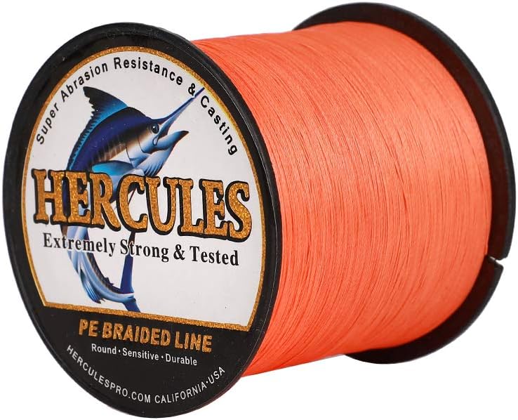HERCULES Super Cast 100 m – 2000 m Yards filo da pesca intrecciato 10 lb – test per acqua salata acqua dolce PE intrecciato filo di pesce Superline 8 fili