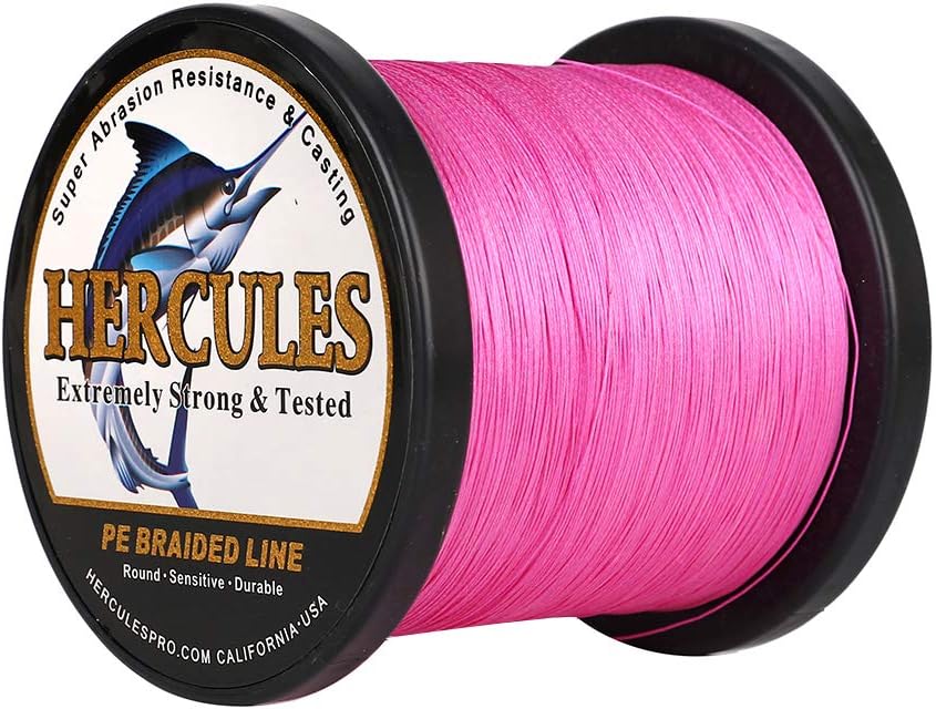 HERCULES Super Cast 100 m – 2000 m Yards filo da pesca intrecciato 10 lb – test per acqua salata acqua dolce PE intrecciato filo di pesce Superline 8 fili