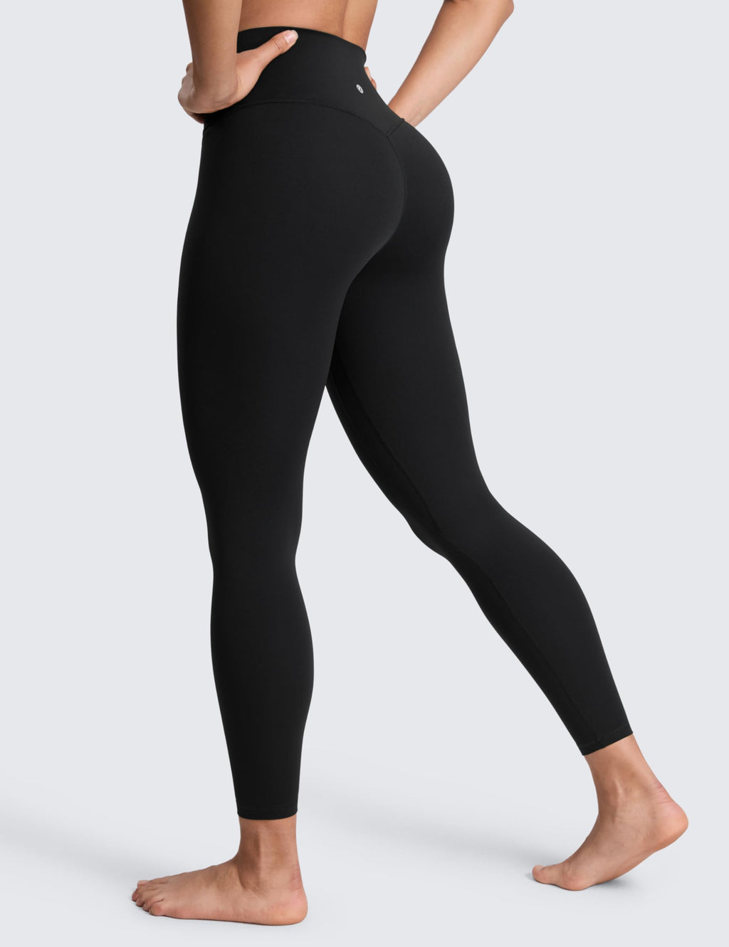 CRZ YOGA SculptAir No Frontale Cucitura Yoga Leggings 64cm - Alto Sciancrato Donna Allenamento Pantaloni