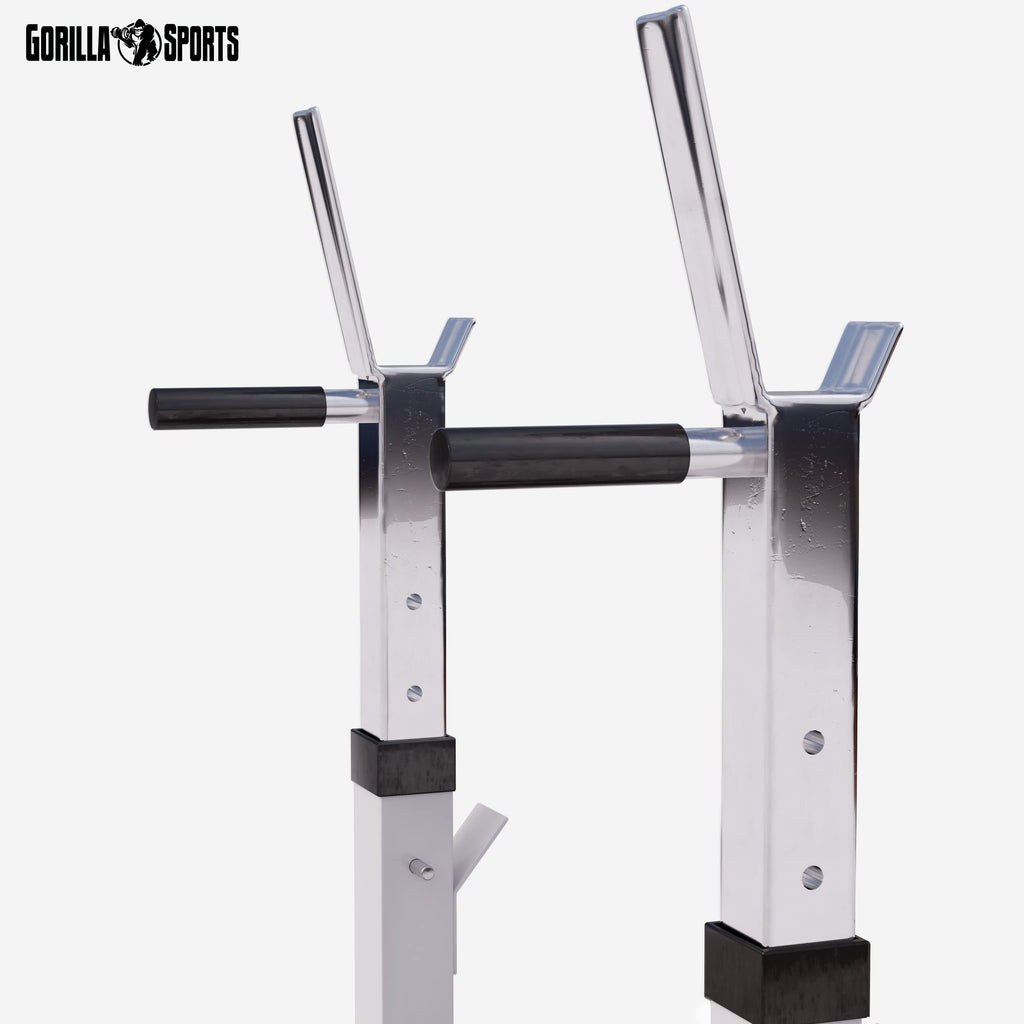 GORILLA SPORTS® Panca Pesi Multifunzione Regolabile – Pieghevole con Porta, Bilanciere e Manubri con Dischi 38/70/100 kg – Piana/Inclinata, Struttura Robusta Max 200 kg – Palestra Casa Fitness