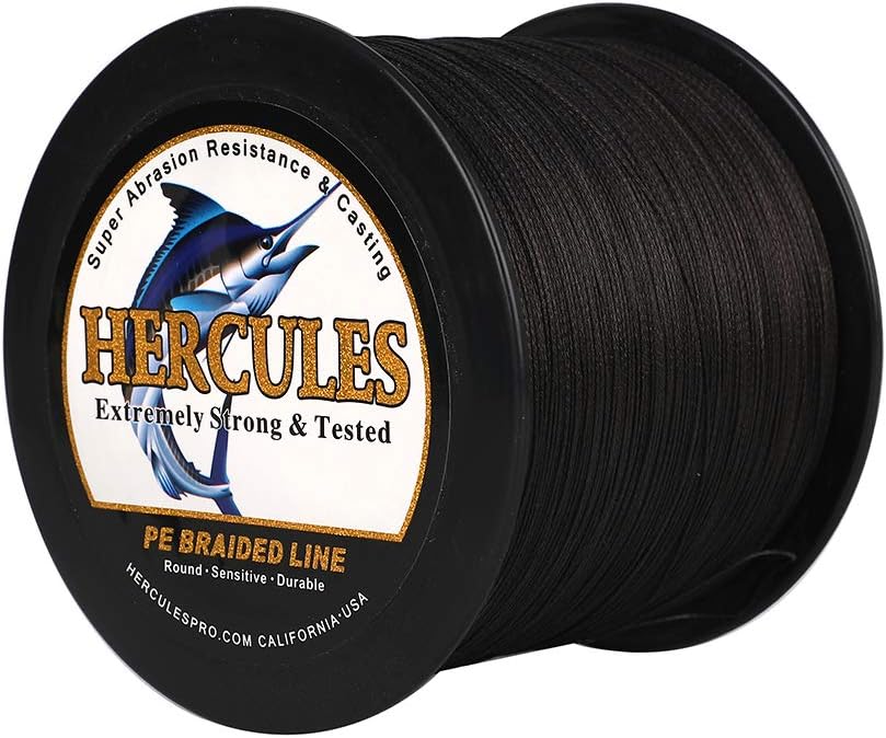 HERCULES Super Cast 100 m – 2000 m Yards filo da pesca intrecciato 10 lb – test per acqua salata acqua dolce PE intrecciato filo di pesce Superline 8 fili