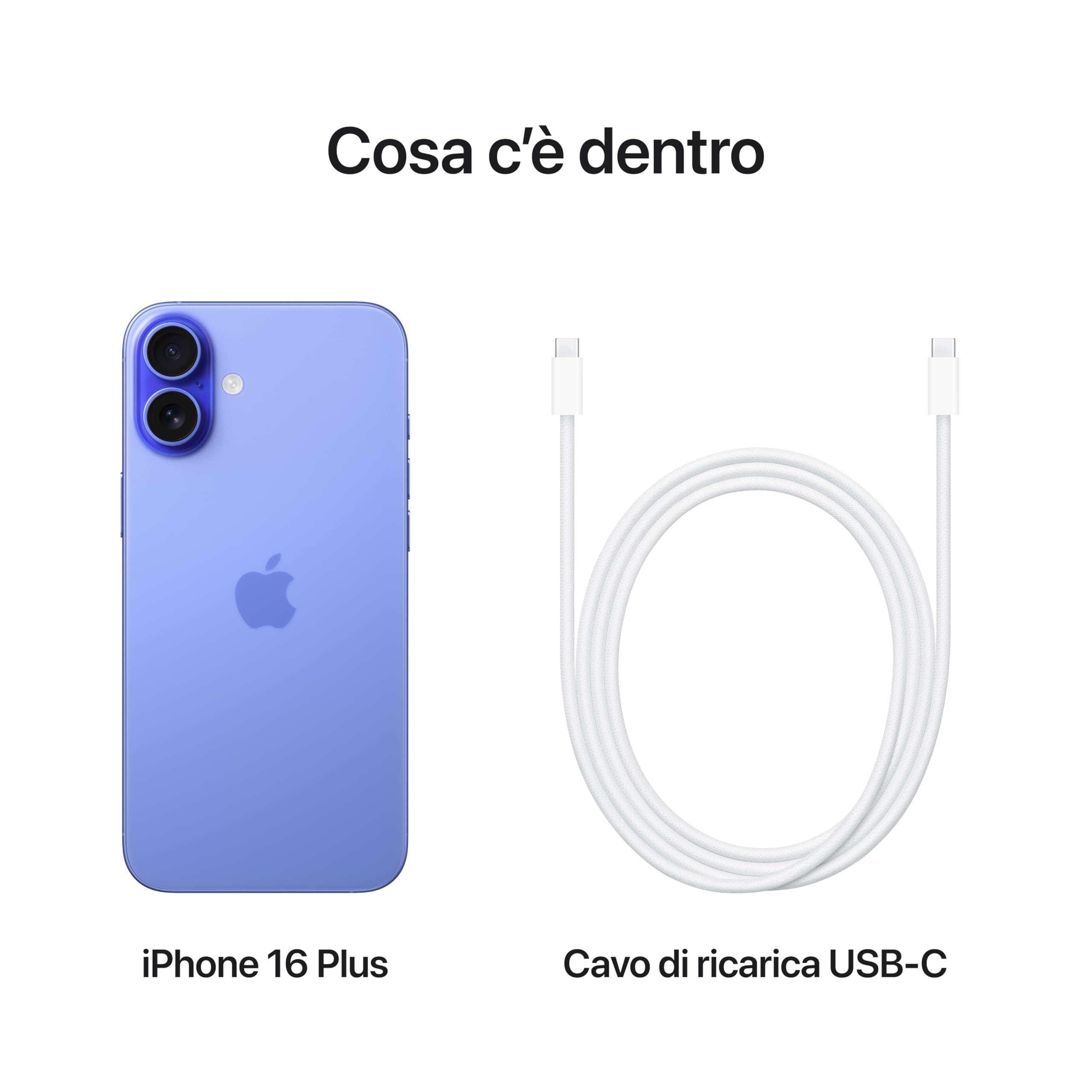 Apple iPhone 16 Plus 256 GB: Telefono 5G con Controllo fotocamera, chip A18 e tanta autonomia in più. Compatibile con AirPods; Nero