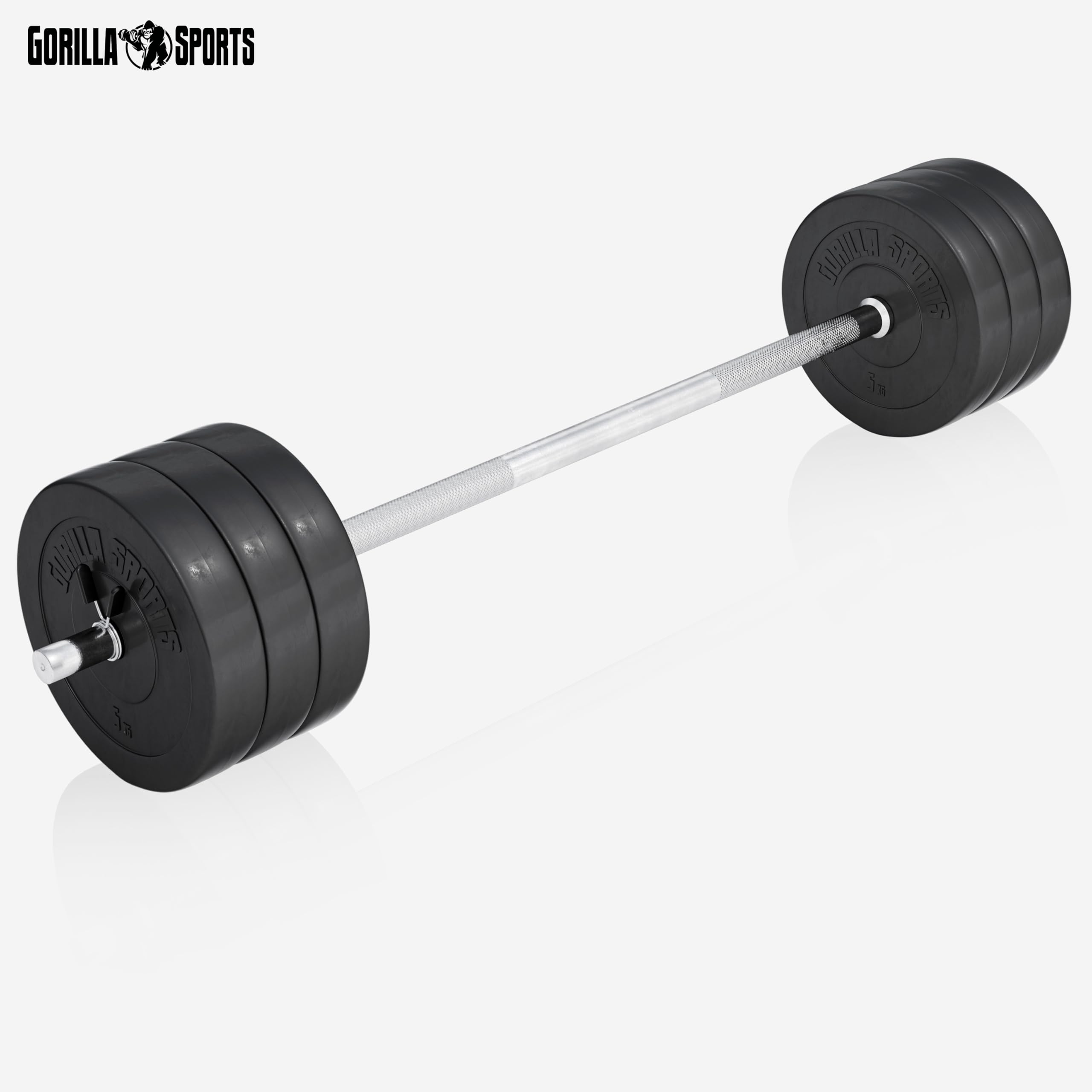 GORILLA SPORTS® Panca Pesi Multifunzione Regolabile – Pieghevole con Porta, Bilanciere e Manubri con Dischi 38/70/100 kg – Piana/Inclinata, Struttura Robusta Max 200 kg – Palestra Casa Fitness