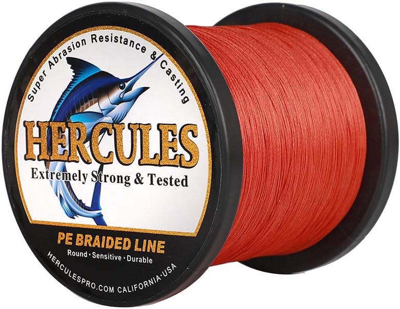 HERCULES Super Cast 100 m – 2000 m Yards filo da pesca intrecciato 10 lb – test per acqua salata acqua dolce PE intrecciato filo di pesce Superline 8 fili