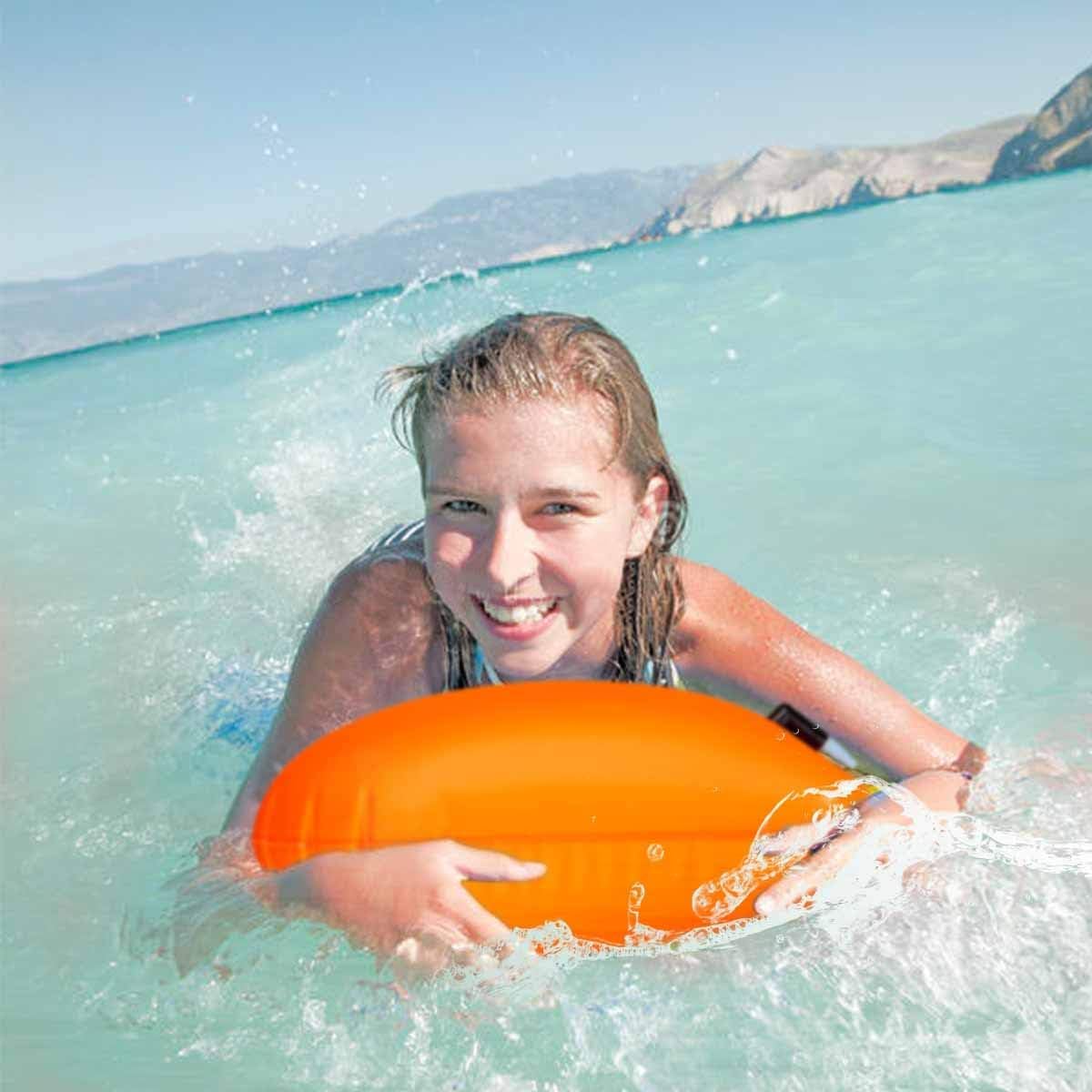 Boa Nuoto acque libere con Tasca Impermeabile,20L,Nuoto Boa per i nuotatori all'Aria Aperta e triatleti, l'airbag Galleggiantea Boa Altamente visibile di Nuoto.