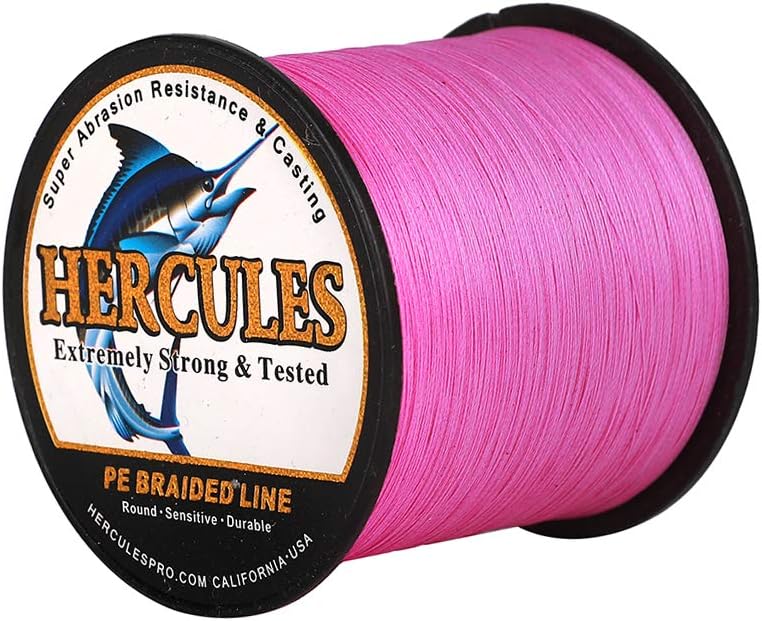 HERCULES Super Cast 100 m – 2000 m Yards filo da pesca intrecciato 10 lb – test per acqua salata acqua dolce PE intrecciato filo di pesce Superline 8 fili
