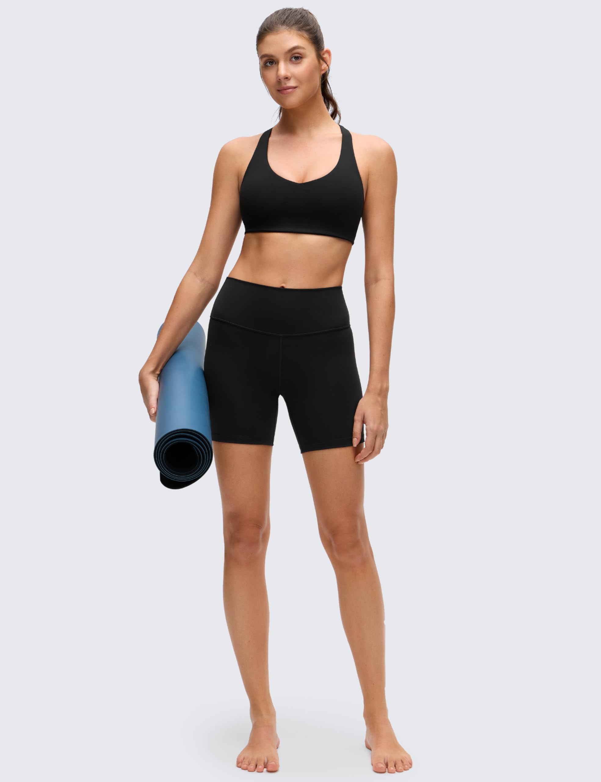 CRZ YOGA Butterluxe Donna V Collo Sportivo Reggiseni di Sostegno Racerback Imbottito Yoga Top
