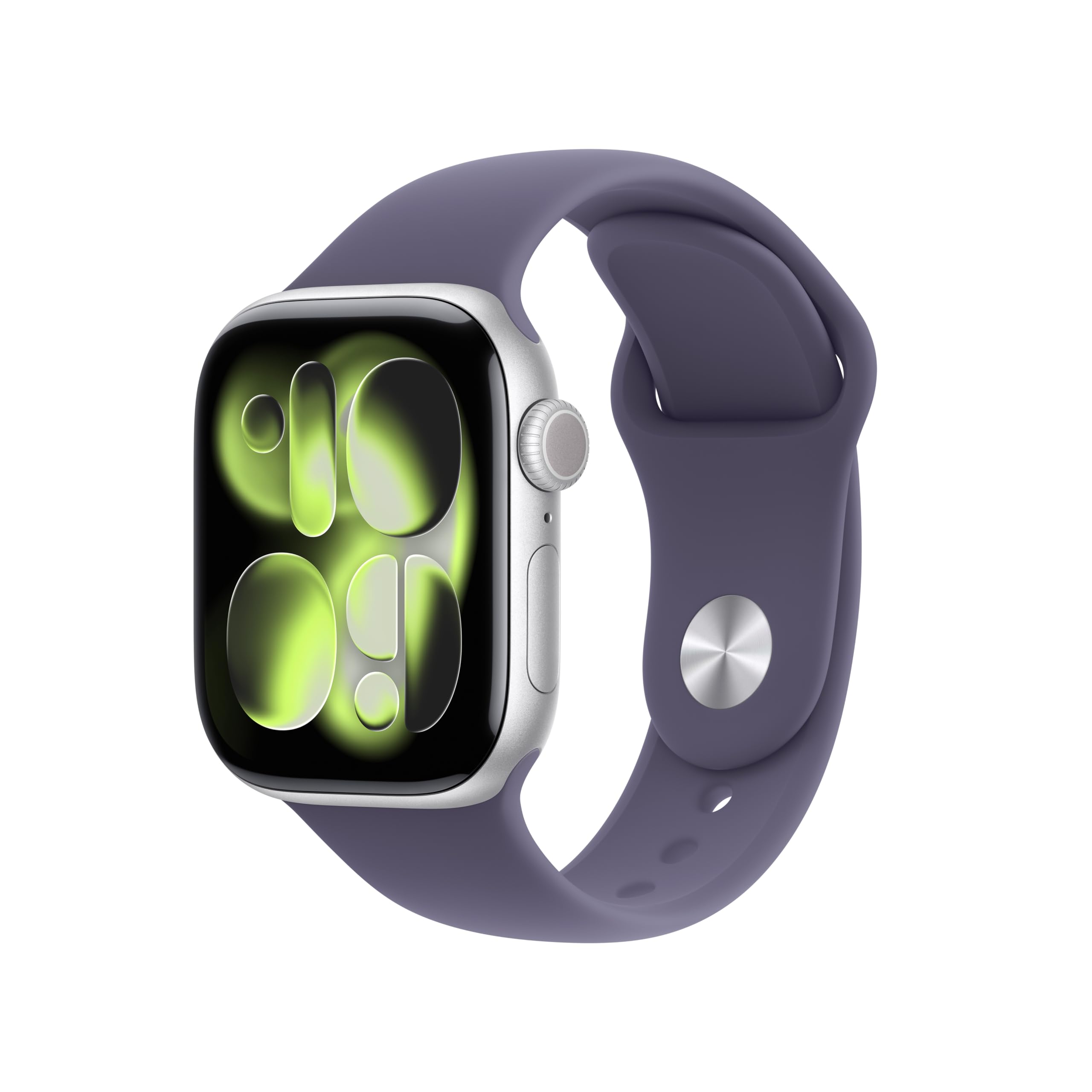 Apple Watch Series 11 GPS, Cassa 46 mm in alluminio Jet Black con Cinturino Sport nero - M/L