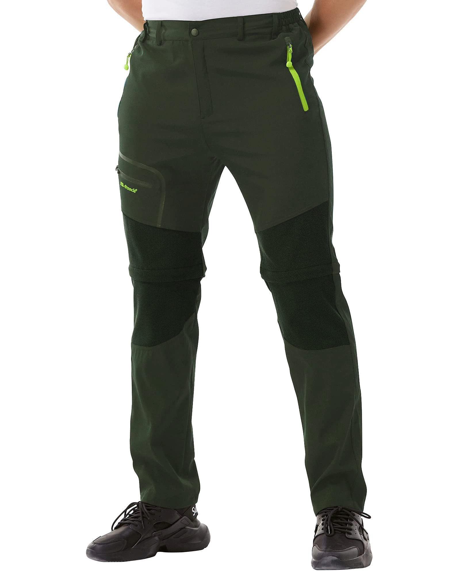 Zoerea Pantaloni Trekking Uomo Asciugare Rapidamente Traspiranti Convertibile Pantaloncini Primavera Estate Sottile All'aperto Alpinismo Escursionismo Calzoni