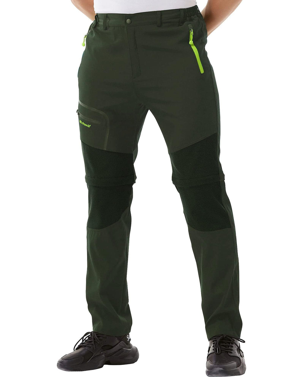 Zoerea Pantaloni Trekking Uomo Asciugare Rapidamente Traspiranti Convertibile Pantaloncini Primavera Estate Sottile All'aperto Alpinismo Escursionismo Calzoni