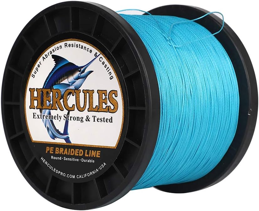 HERCULES Super Cast 100 m – 2000 m Yards filo da pesca intrecciato 10 lb – test per acqua salata acqua dolce PE intrecciato filo di pesce Superline 8 fili