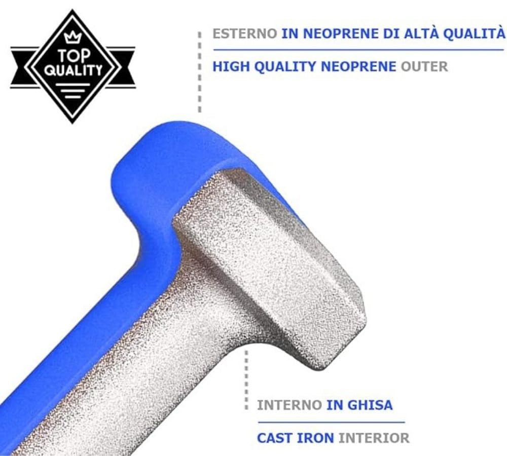 G5 HT SPORT Manubri O Manubrio in Neoprene da Palestra E Home Gym Antiscivolo da 0.5 a 6 kg Coppia O Singolo