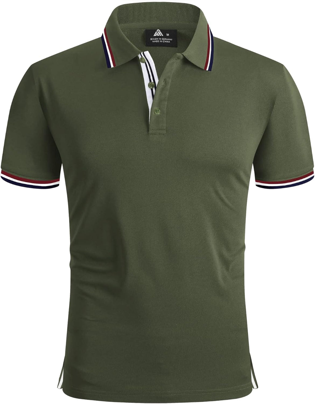 geeksport Polo Homme à Manches Courtes Extérieur Décontracté Séchage Rapide Sportif Respirant Golf T-Shirt