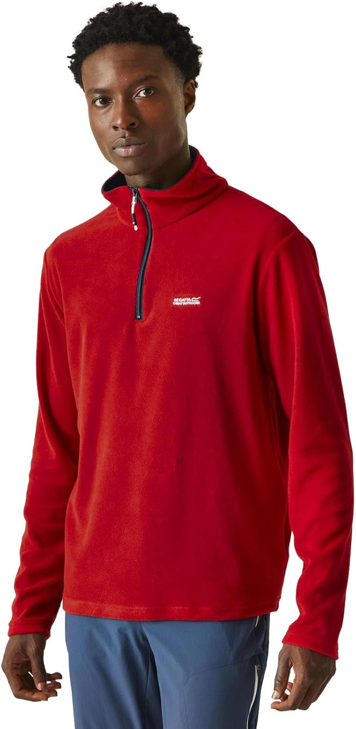 Regatta Uomo Felpa con Zip in Pile Thompson, Black