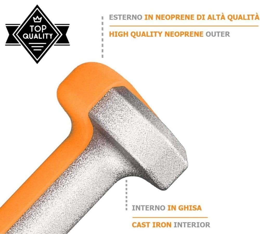 G5 HT SPORT Manubri O Manubrio in Neoprene da Palestra E Home Gym Antiscivolo da 0.5 a 6 kg Coppia O Singolo