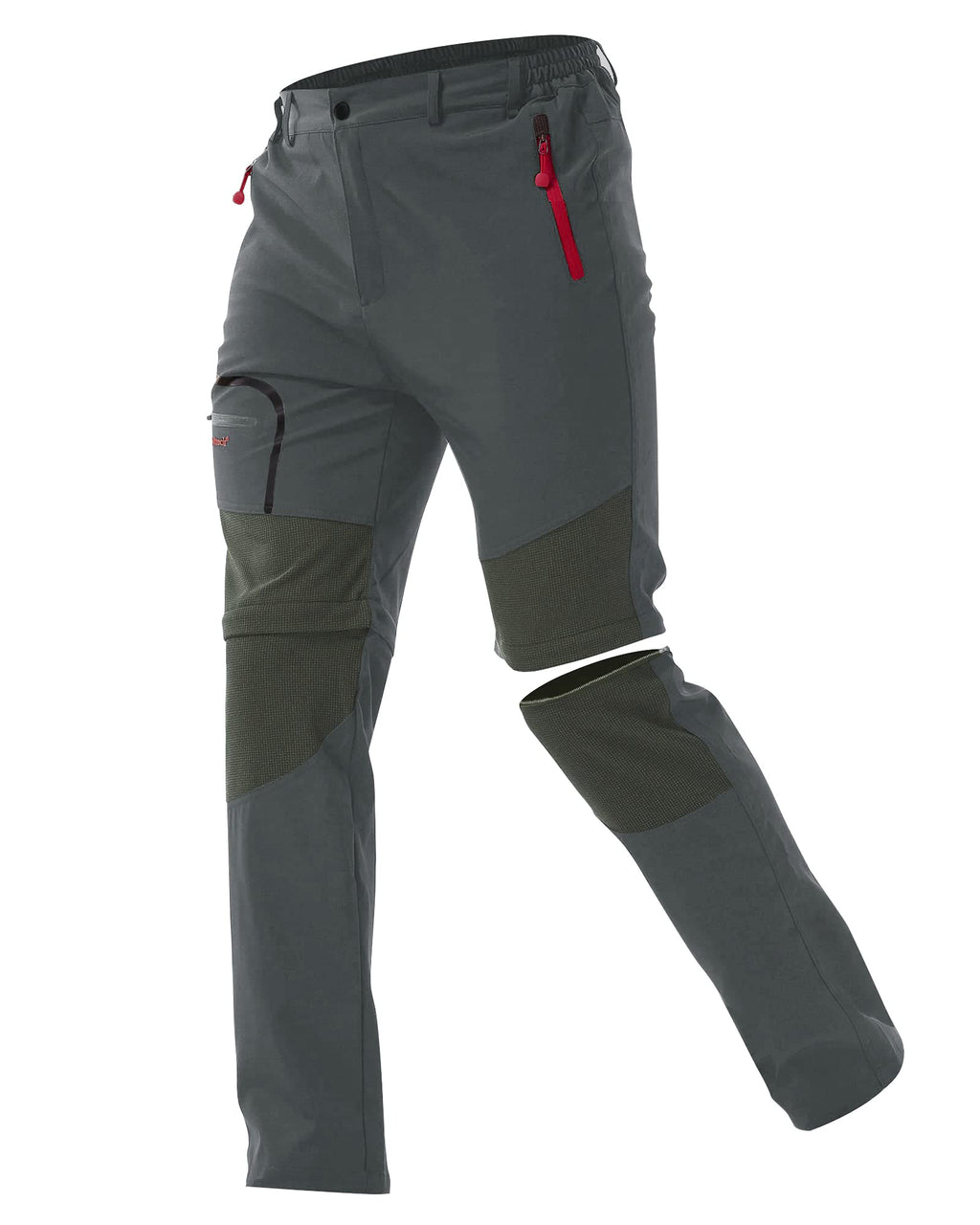 Zoerea Pantaloni Trekking Uomo Asciugare Rapidamente Traspiranti Convertibile Pantaloncini Primavera Estate Sottile All'aperto Alpinismo Escursionismo Calzoni