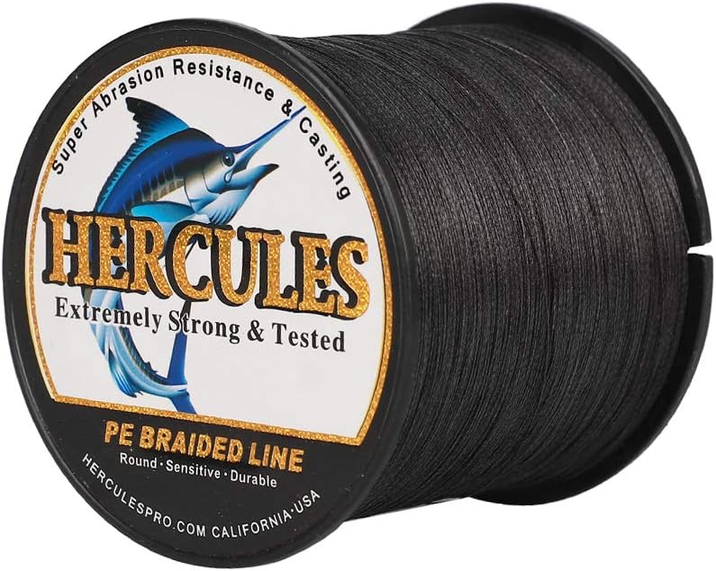 HERCULES Super Cast 100 m – 2000 m Yards filo da pesca intrecciato 10 lb – test per acqua salata acqua dolce PE intrecciato filo di pesce Superline 8 fili