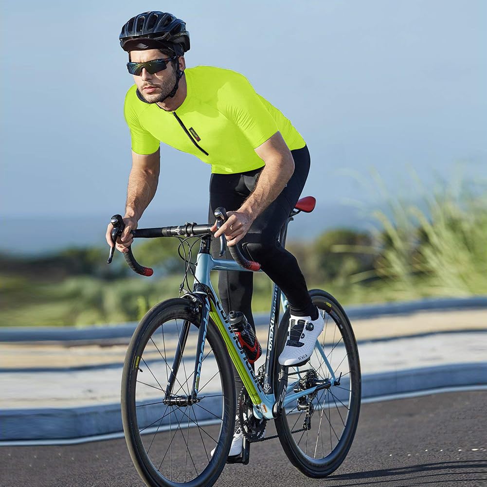 FEIXIANG Maglia Ciclismo Maniche Corte,Maglietta Mountain Bike Uomo Asciugatura Veloce T-Shirt off-Road Sportswear Estate