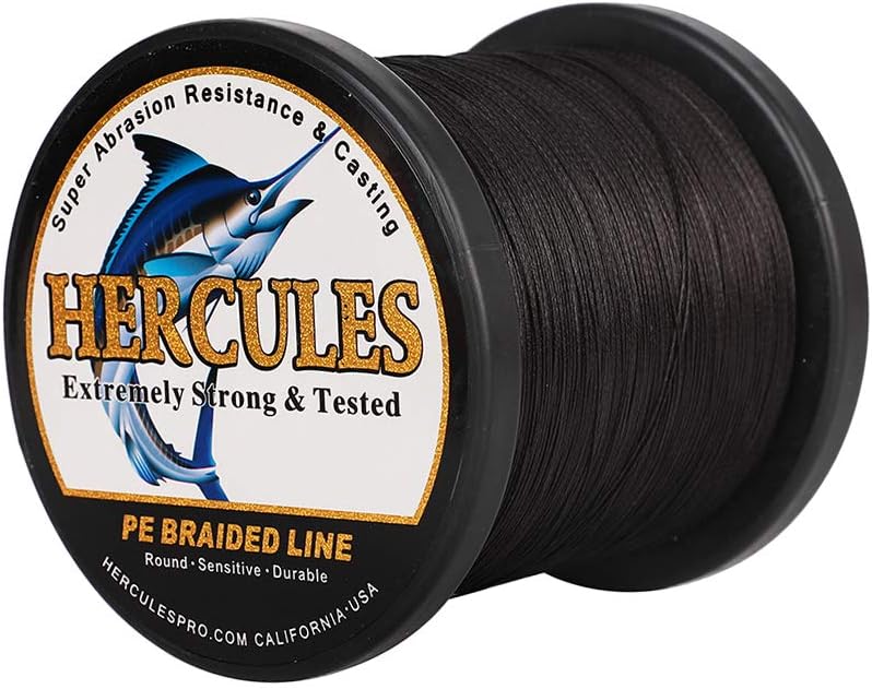 HERCULES Super Cast 100 m – 2000 m Yards filo da pesca intrecciato 10 lb – test per acqua salata acqua dolce PE intrecciato filo di pesce Superline 8 fili