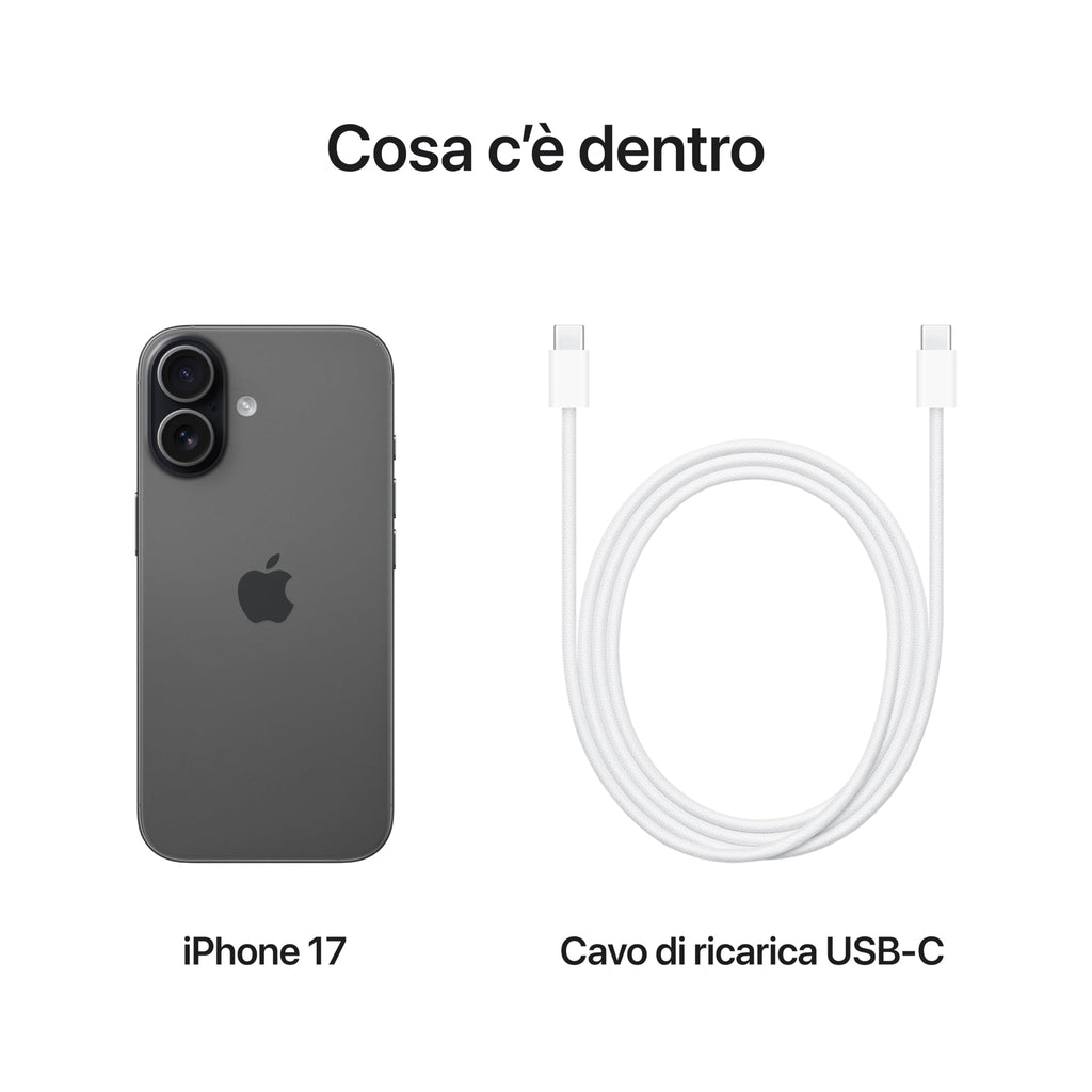 Apple iPhone 17 256 GB: display 6,3" con ProMotion, chip A19, fotocamera frontale Center Stage per selfie di gruppo più facili, più resistenza ai graffi, un giorno intero di batteria; Salvia