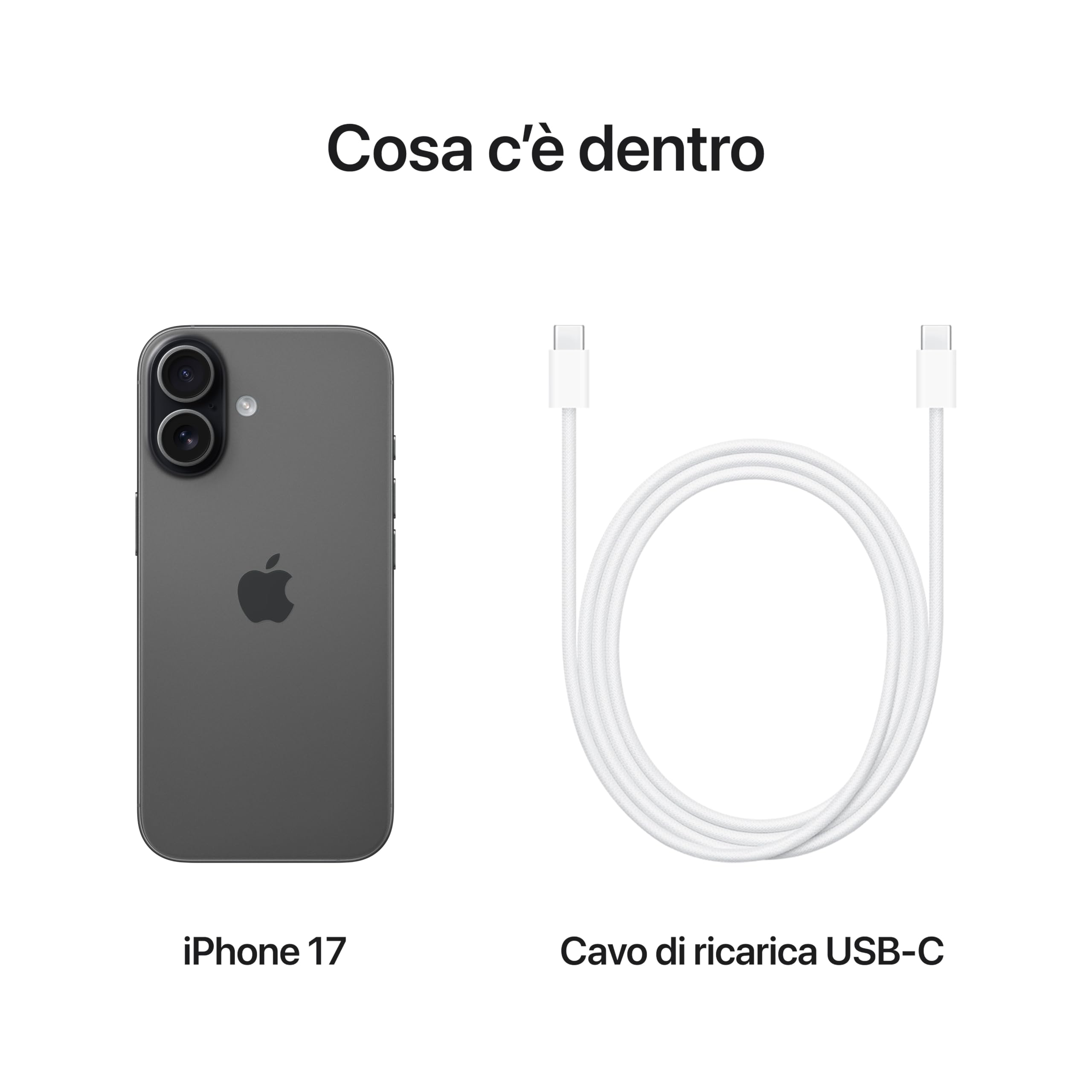 Apple iPhone 17 256 GB: display 6,3" con ProMotion, chip A19, fotocamera frontale Center Stage per selfie di gruppo più facili, più resistenza ai graffi, un giorno intero di batteria; Salvia