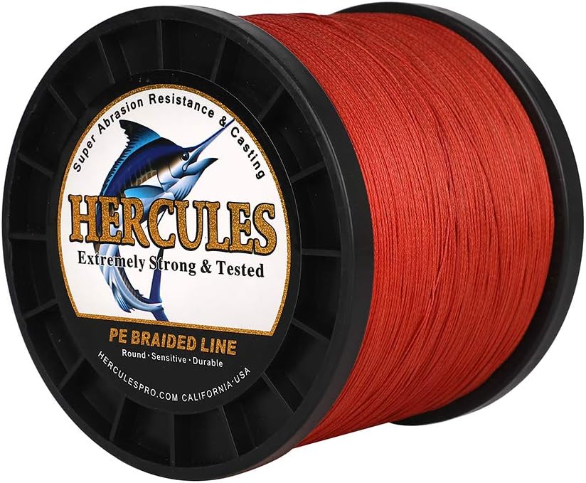 HERCULES Super Cast 100 m – 2000 m Yards filo da pesca intrecciato 10 lb – test per acqua salata acqua dolce PE intrecciato filo di pesce Superline 8 fili