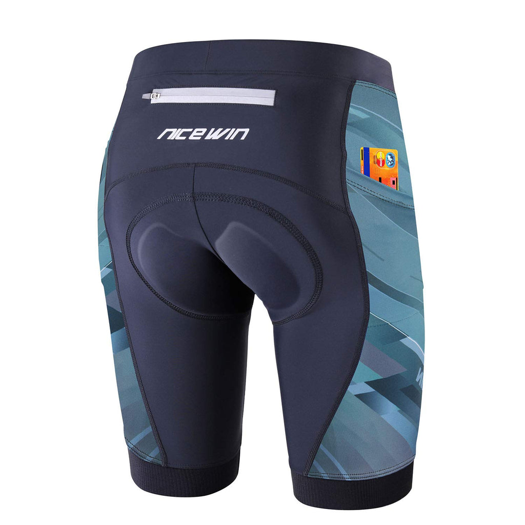 NICEWIN Pantaloncini da Ciclismo Donna Pantaloni Bici Sportivi 3D Gel Imbottiti Asciugatura Rapida per MTB Mutande Bicicletta