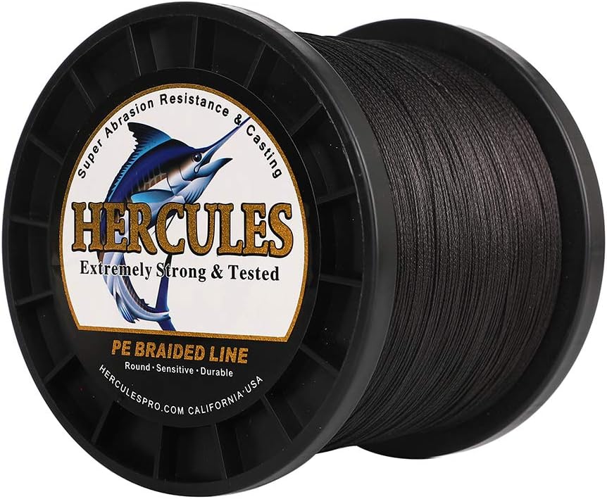 HERCULES Super Cast 100 m – 2000 m Yards filo da pesca intrecciato 10 lb – test per acqua salata acqua dolce PE intrecciato filo di pesce Superline 8 fili
