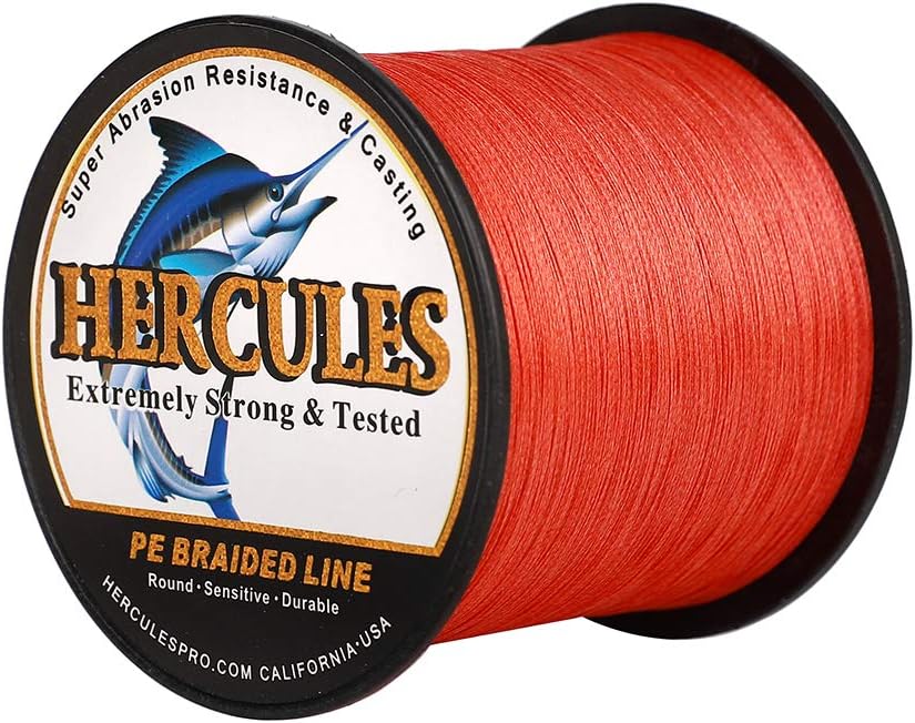 HERCULES Super Cast 100 m – 2000 m Yards filo da pesca intrecciato 10 lb – test per acqua salata acqua dolce PE intrecciato filo di pesce Superline 8 fili