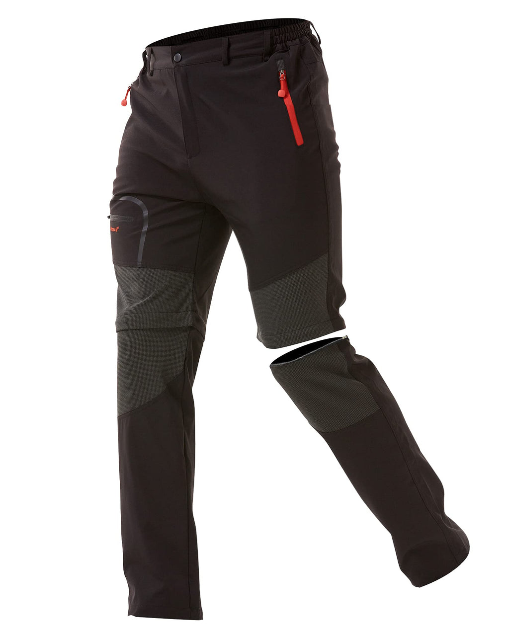 Zoerea Pantaloni Trekking Uomo Asciugare Rapidamente Traspiranti Convertibile Pantaloncini Primavera Estate Sottile All'aperto Alpinismo Escursionismo Calzoni
