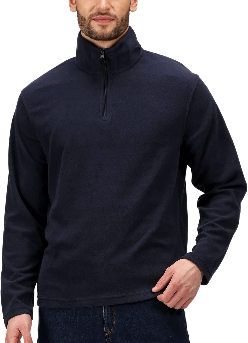 Regatta Uomo Felpa con Zip in Pile Thompson, Black