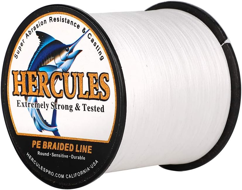 HERCULES Super Cast 100 m – 2000 m Yards filo da pesca intrecciato 10 lb – test per acqua salata acqua dolce PE intrecciato filo di pesce Superline 8 fili