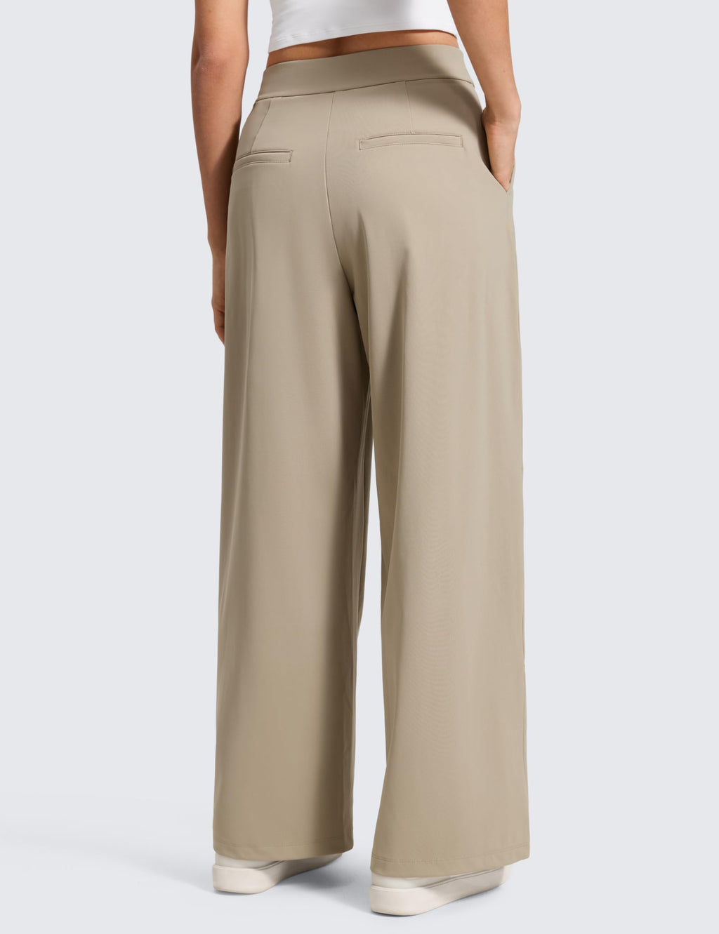 CRZ YOGA 4-Way Stretch Pantaloni da Lavoro Wide Leg Pantaloni da Donna