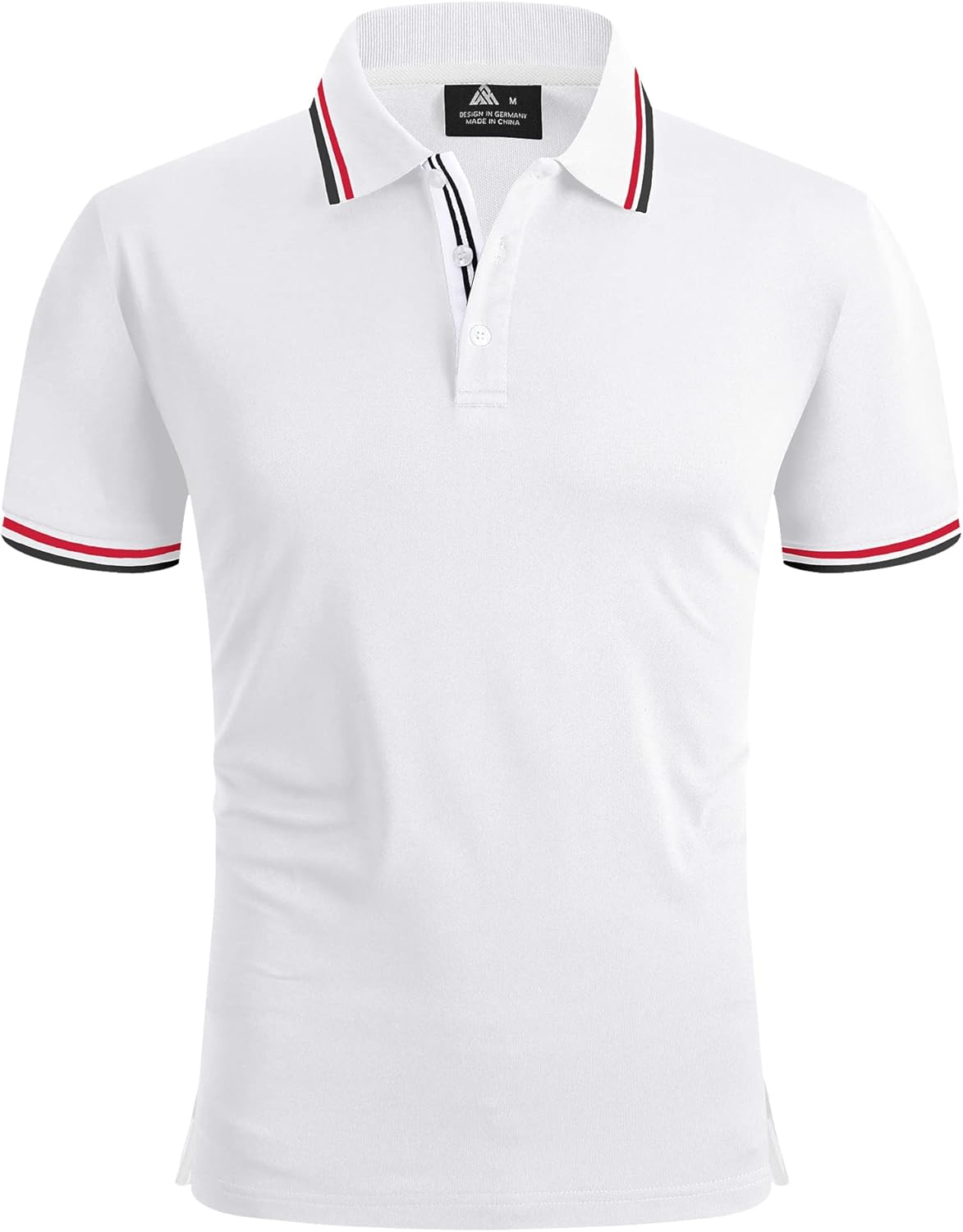 geeksport Polo Uomo Manica Corta Outdoor Casual ad Asciugatura Rapida Sportiva Traspirante Golf T-Shirt