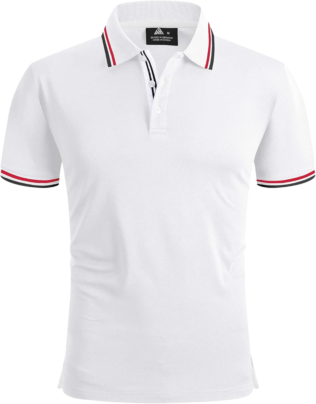 geeksport Polo Homme à Manches Courtes Extérieur Décontracté Séchage Rapide Sportif Respirant Golf T-Shirt