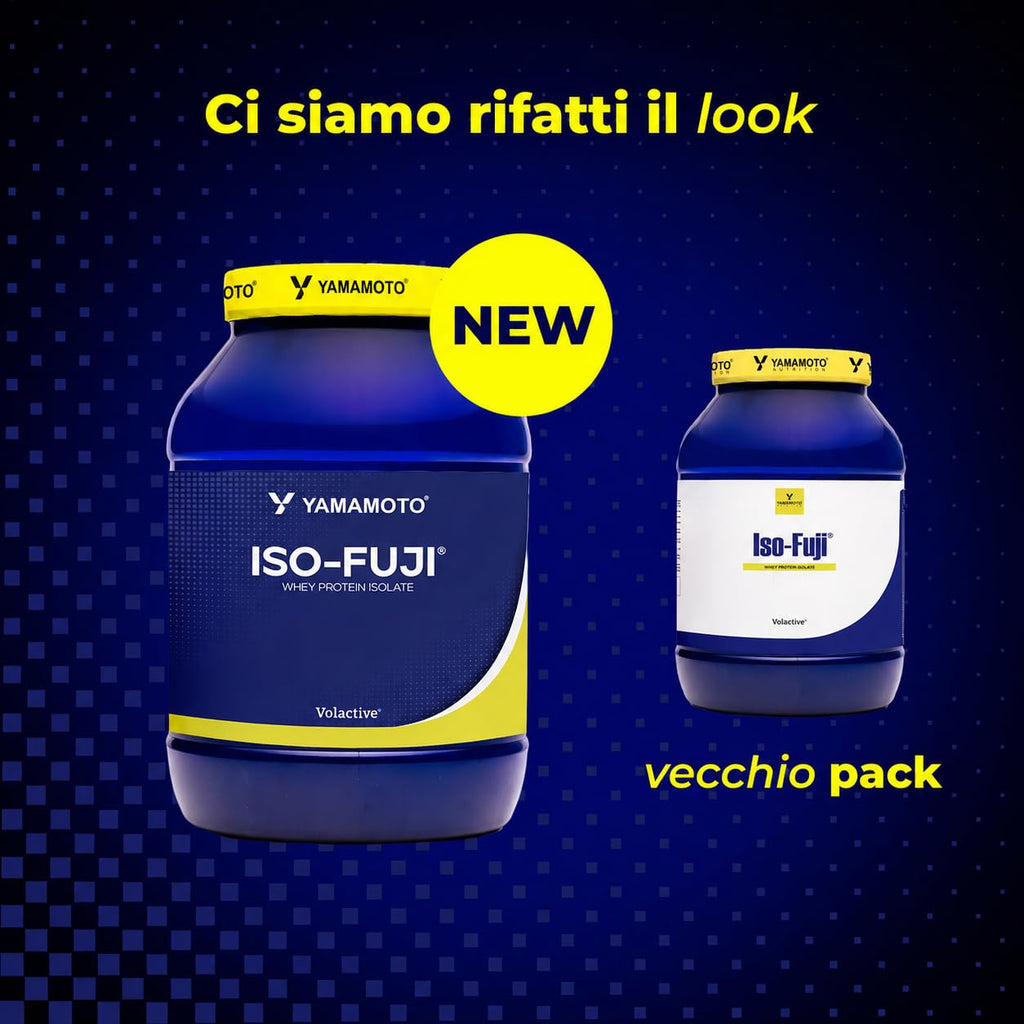 YAMAMOTO NUTRITION Iso-FUJI 700 grammi, 100% proteine del siero di latte isolate di qualità Volactive® UltraWhey XP, altissimo contenuto proteico e adatte ad ogni momento