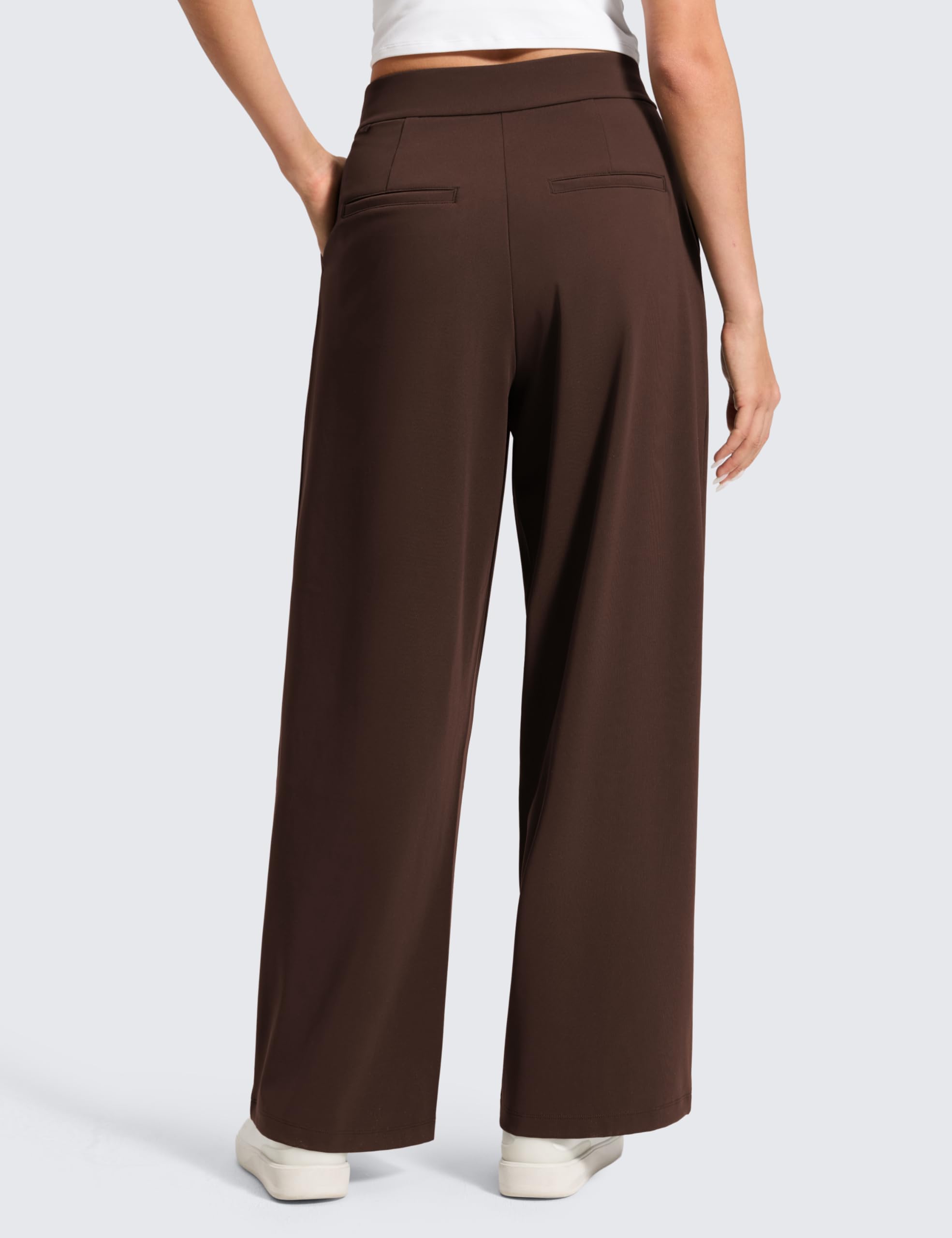 CRZ YOGA 4-Way Stretch Pantaloni da Lavoro Wide Leg Pantaloni da Donna