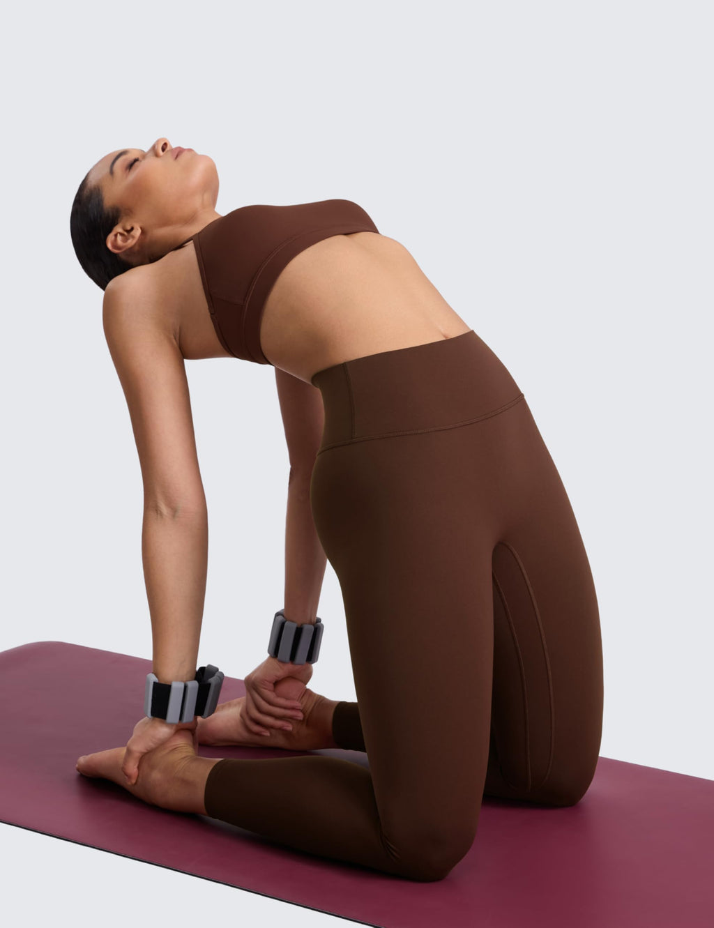 CRZ YOGA SculptAir No Frontale Cucitura Yoga Leggings 64cm - Alto Sciancrato Donna Allenamento Pantaloni
