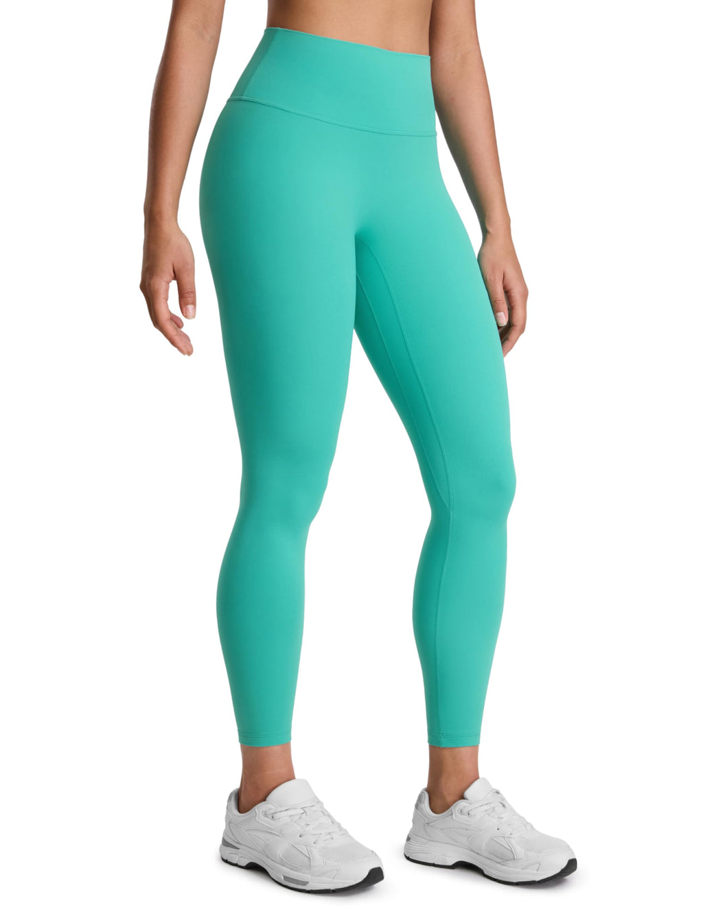 CRZ YOGA SculptAir No Frontale Cucitura Yoga Leggings 64cm - Alto Sciancrato Donna Allenamento Pantaloni