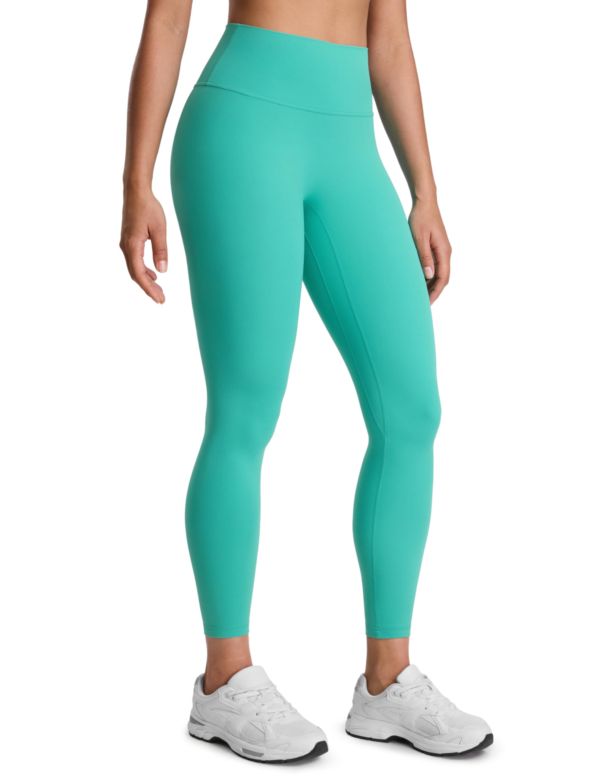 CRZ YOGA SculptAir No Frontale Cucitura Yoga Leggings 64cm - Alto Sciancrato Donna Allenamento Pantaloni