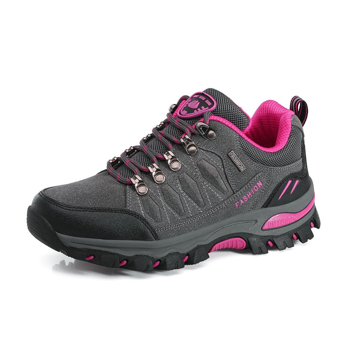 Scarpe da Trekking da Donna Scarpe Sportive Basse Scarpe da Trekking Leggere all'aperto Scarpe da Trekking Antiscivolo Adatte al Campeggio e all'escursionismo Nero Grigio Viola Rosa 36-42EU