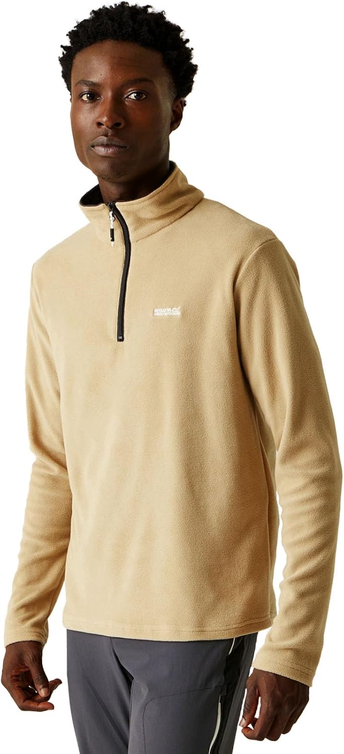 Regatta Uomo Felpa con Zip in Pile Thompson, Black