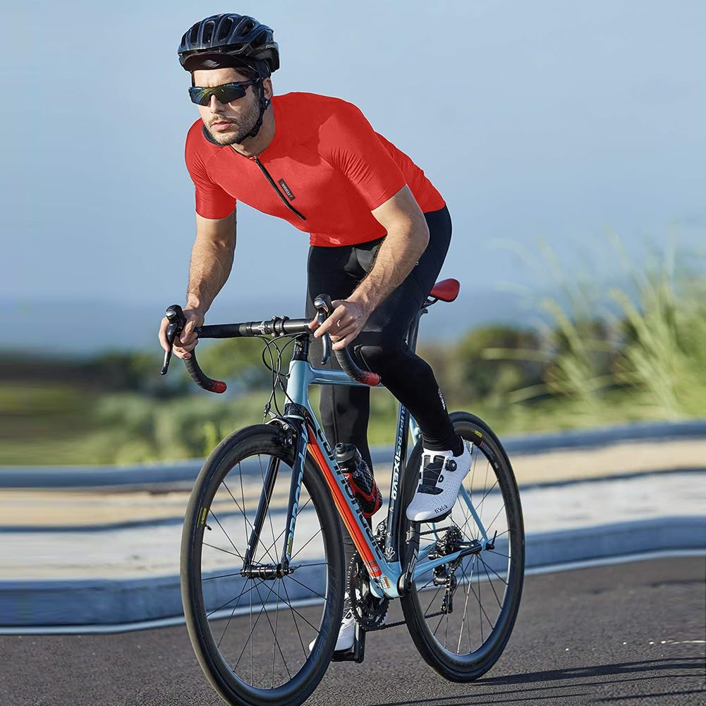 FEIXIANG Maglia Ciclismo Maniche Corte,Maglietta Mountain Bike Uomo Asciugatura Veloce T-Shirt off-Road Sportswear Estate