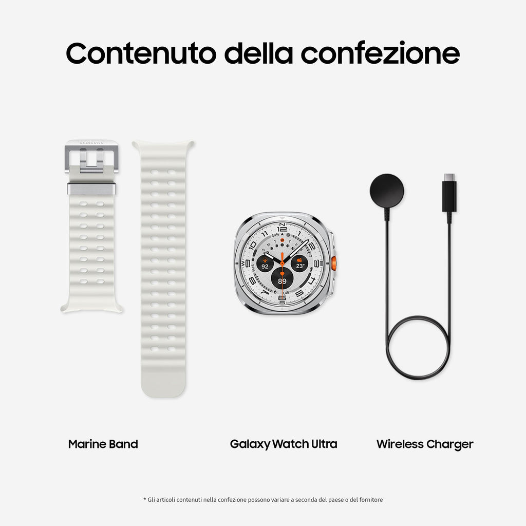 Samsung Galaxy Watch Ultra 2025 (Titanium Blue, LTE, 47mm) Smartwatch Galaxy AI, Design Resistente agli Urti, Batteria a Lunga Durata, Cassa in Titanio di Grado Aerospaziale [Versione Italiana]