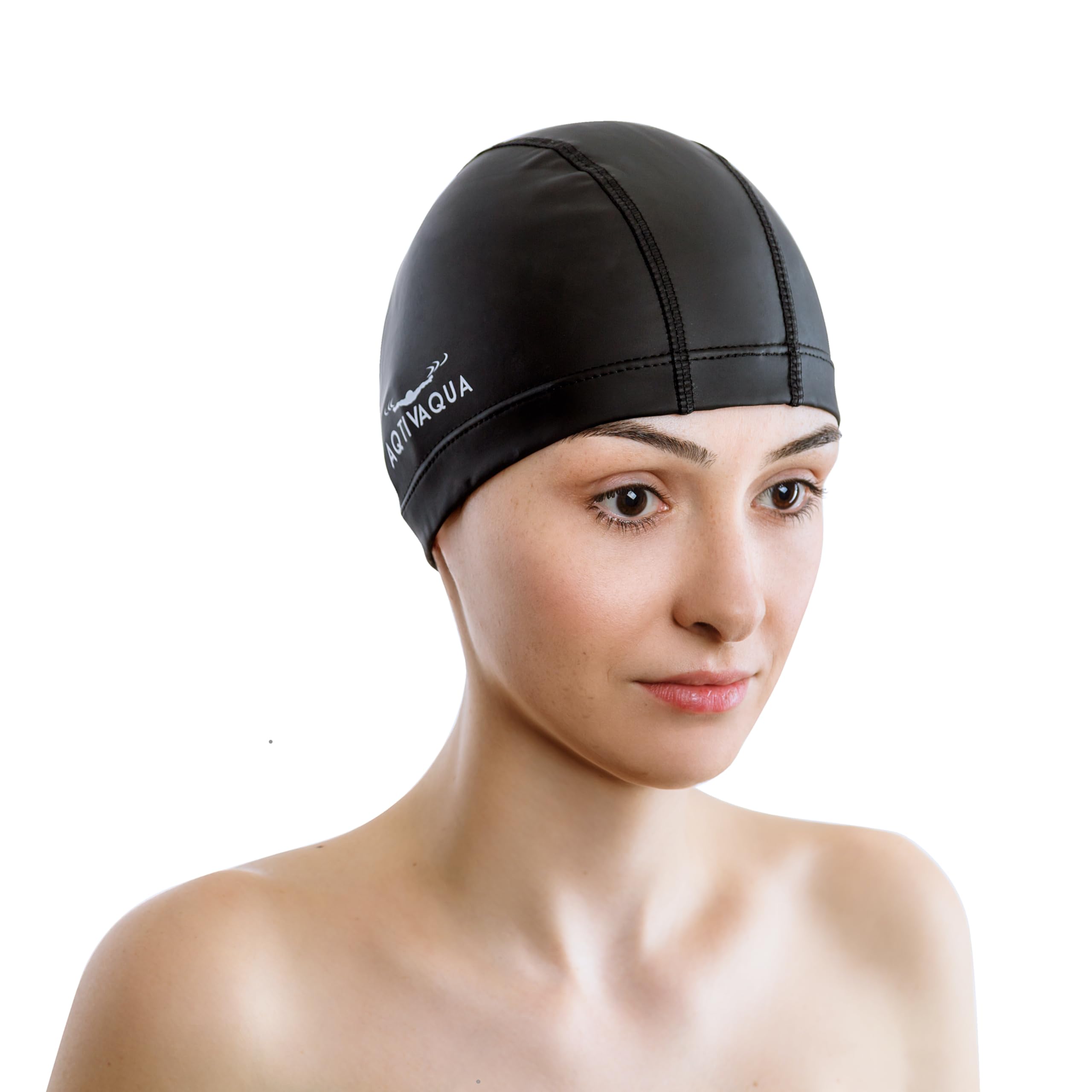 AqtivAqua Cuffia Piscina Uomo, Donna e Bambini — Morbida ed Elastica in Spandex con Rivestimento Protettivo — Ideale per l'Uso in Piscina