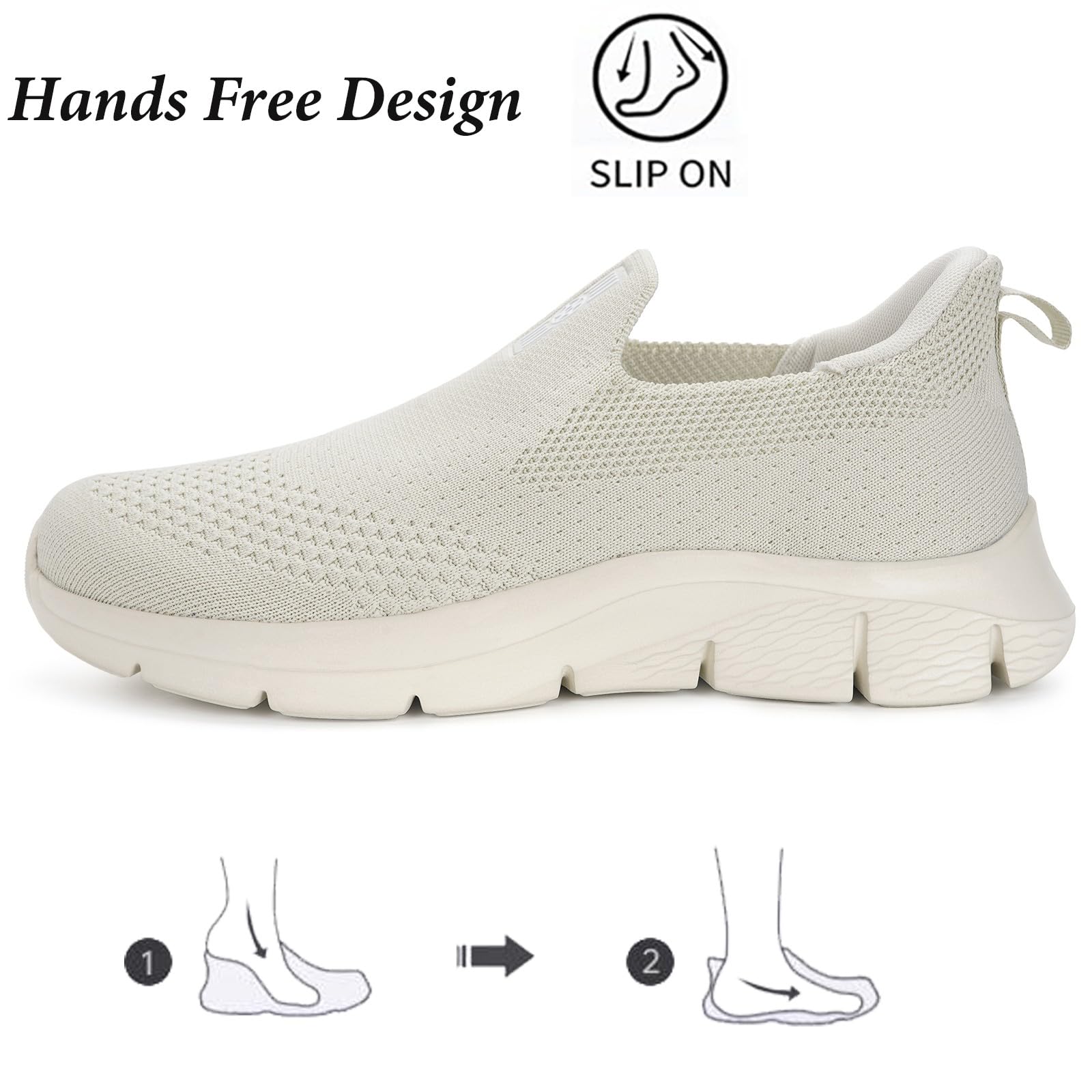 Knit Sneaker Donna Uomo Slips in Scarpe da Camminata da Ginnastica Corsa Sportive Passeggio Casual e Comode 36-46