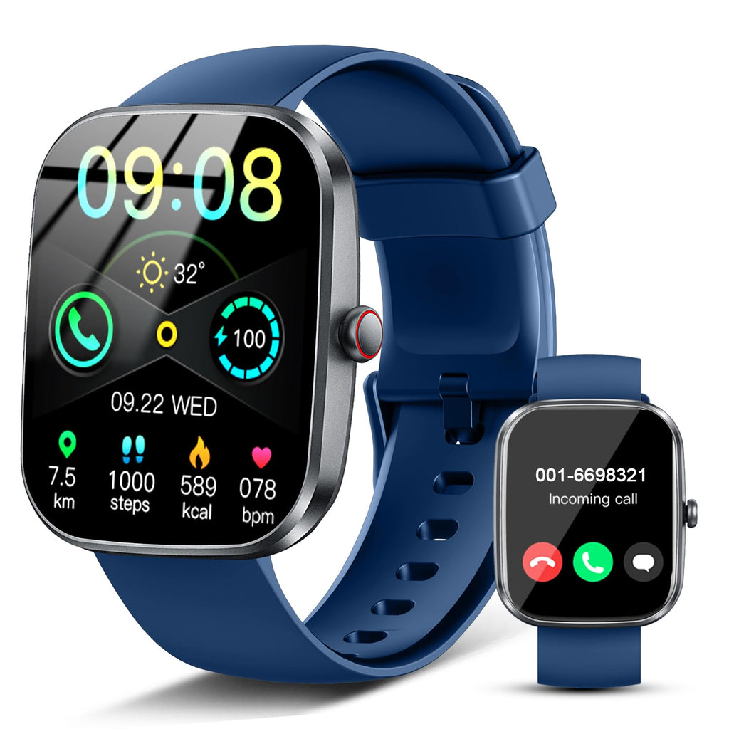Smartwatch Uomo Militare, Orologio Smartwatch 1.43" con Chiamate Bluetooth, 100+ Modalità Sportive, Batteria 1000 mAh, Monitoraggio Sonno e Cardiofrequenzimetro, Torcia e Bussola per IOS/Android