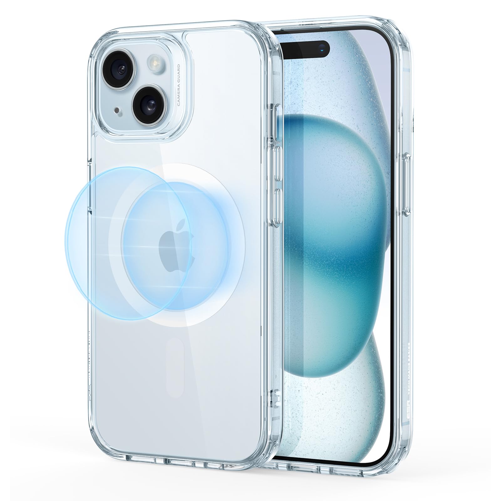 ESR Cover per iPhone 17 Pro Max, Custodia per controllo della fotocamera, Compatibile con MagSafe, Protezione antiurto di livello militare, Angoli Air Guard ammortizzanti, Trasparente