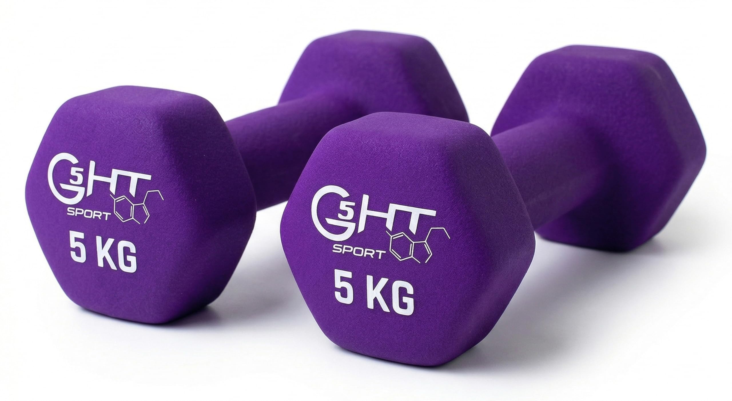 G5 HT SPORT Manubri O Manubrio in Neoprene da Palestra E Home Gym Antiscivolo da 0.5 a 6 kg Coppia O Singolo